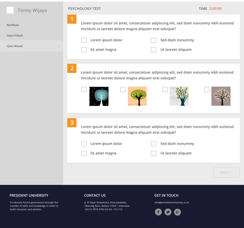 University Online Admission System